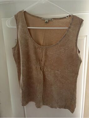 Carolyn Taylor Tan Tank Top Size M